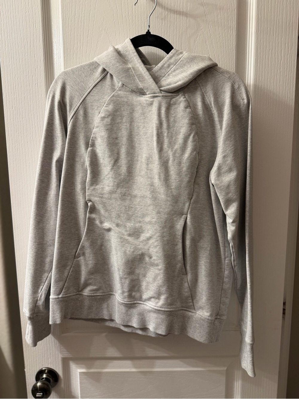 lululemon athletica Light Gray Cowl Hoodie Sweater